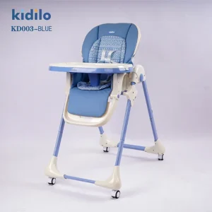 Kidilo Infant High Chair, Multifunctional Children's Home Dining Table & Chair, Portable KD003 Baby High Chair