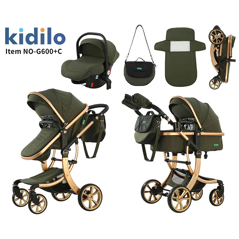 car seat and stroller